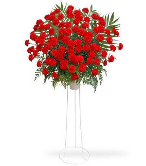 100 Red Carnation Standing Spray