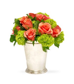 A Cup Of Freshness is a tussy-mussy arrangement designed by Sun Flower Gallery in Glenview, Il. Order today for same day delivery.