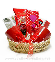 Valentines Coffee Basket